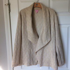 Lilly Pulitzer Embroidered Beige/Gold XL Jacket